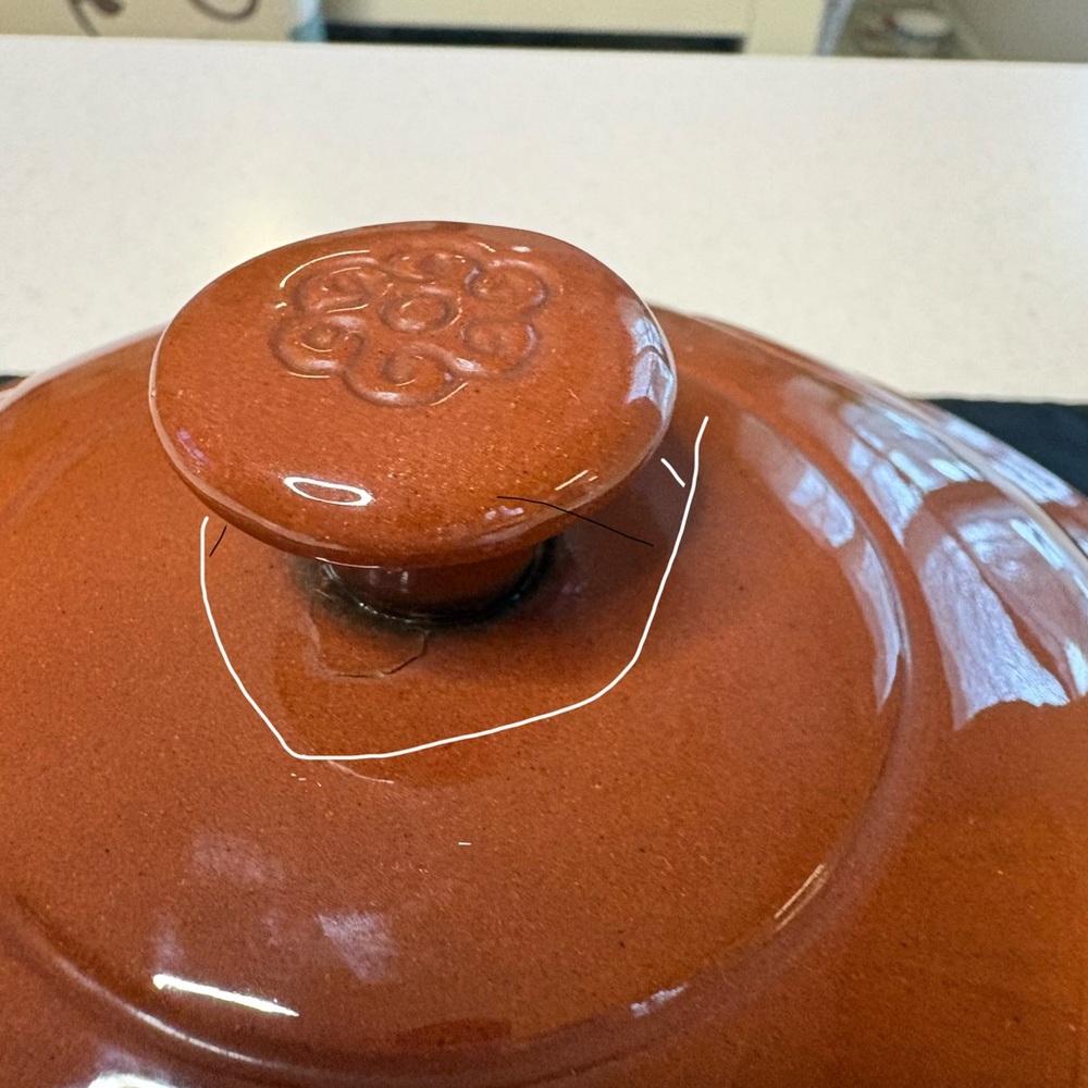 Vintage Wieland Ware Terra Cotta Hot Tortilla Steamer With Lid - Picture 7 of 7